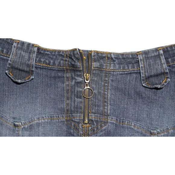 Route 66 Jean Skirt Womens Size 8 Blue Denim Stretch High Waist? - Picture 5 of 8